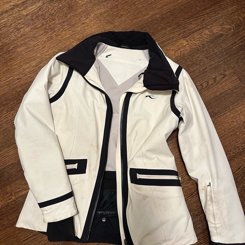 KJUS Women's White and Black Jacket